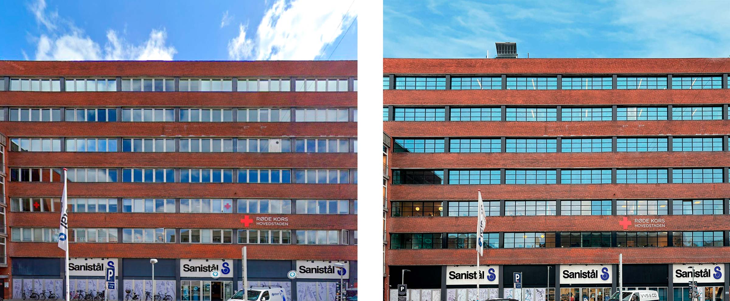 Nordre Fasanvej 218 - Før og efter renovering